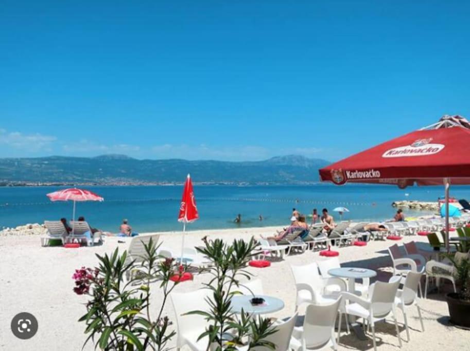 Luxury Villa Lana Apt, Seaview Terrace, Large Outdoor Space, Bbq Trogir Eksteriør billede